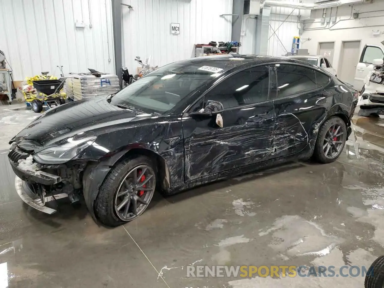 1 Photograph of a damaged car 5YJ3E1EC7PF399105 TESLA MODEL 3 2023