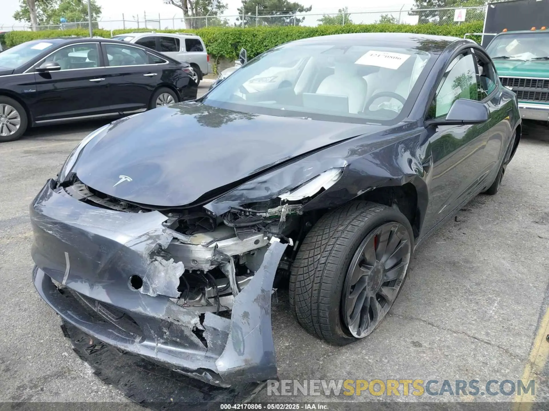 6 Photograph of a damaged car 5YJ3E1EC7PF420907 TESLA MODEL 3 2023