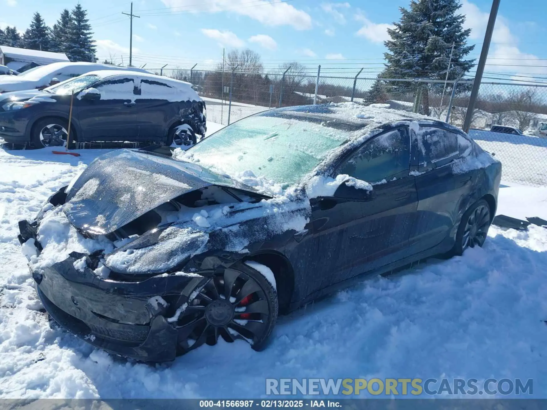 2 Photograph of a damaged car 5YJ3E1EC7PF423161 TESLA MODEL 3 2023