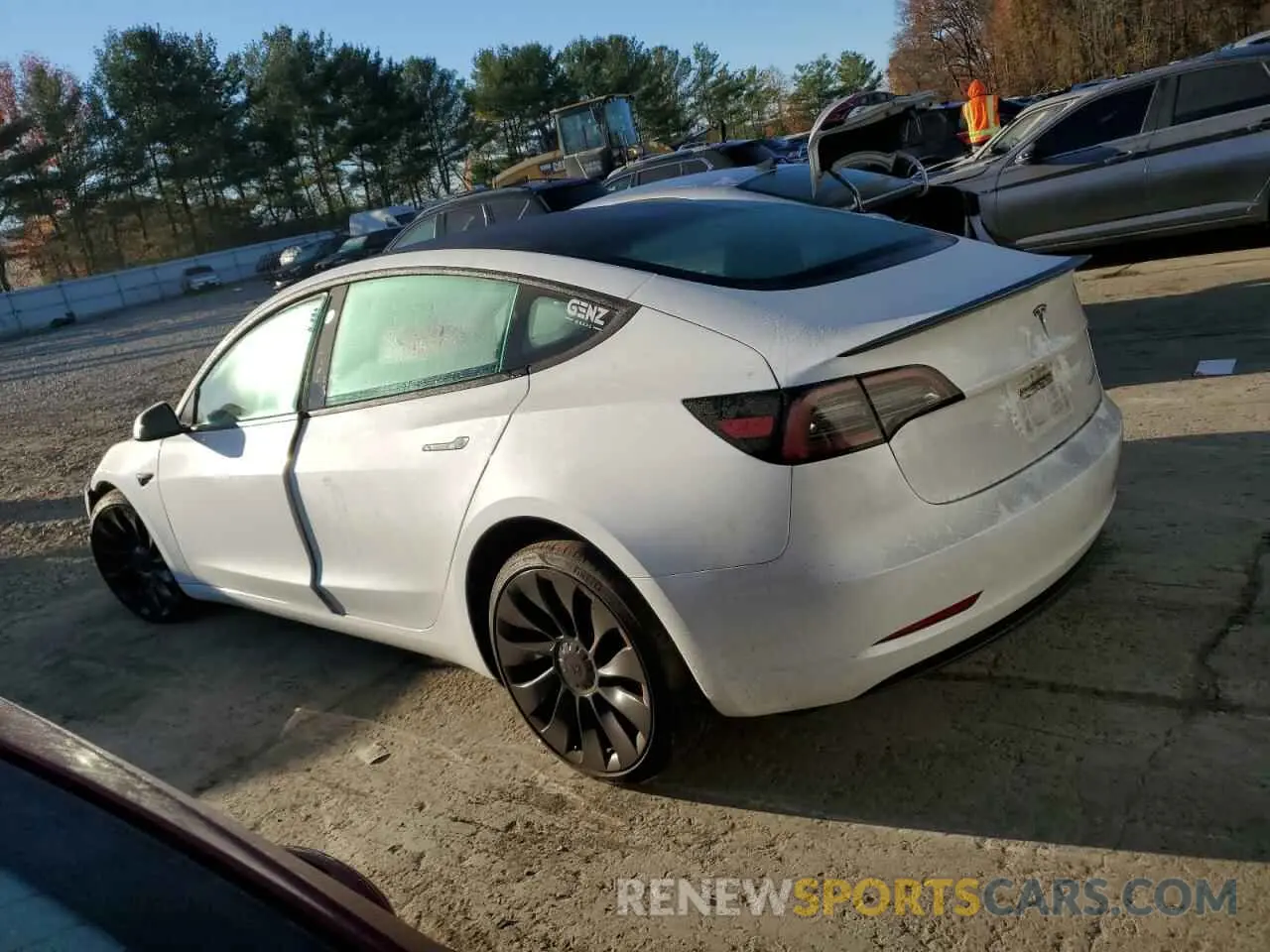 2 Photograph of a damaged car 5YJ3E1EC7PF428389 TESLA MODEL 3 2023