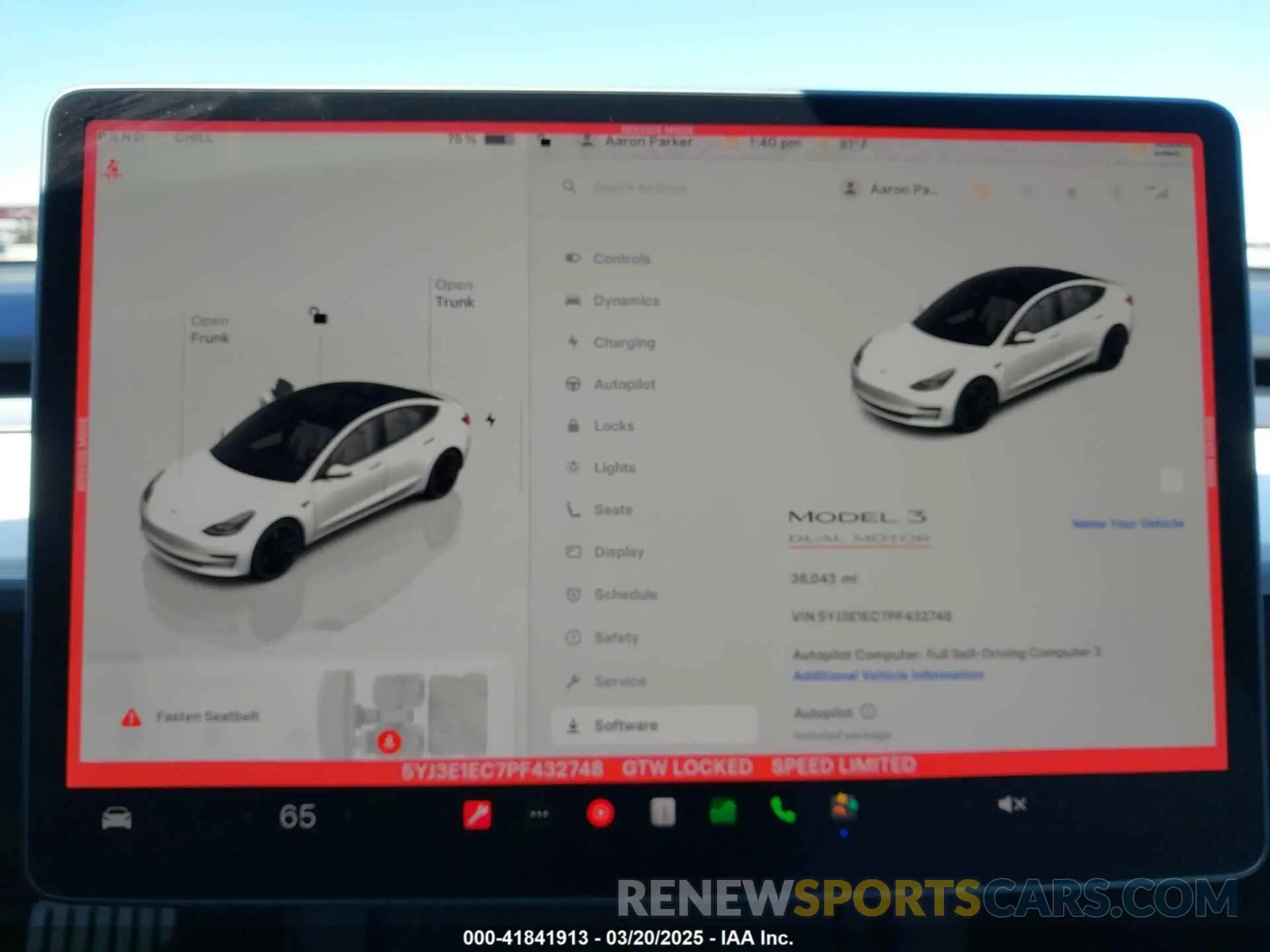 17 Photograph of a damaged car 5YJ3E1EC7PF432748 TESLA MODEL 3 2023