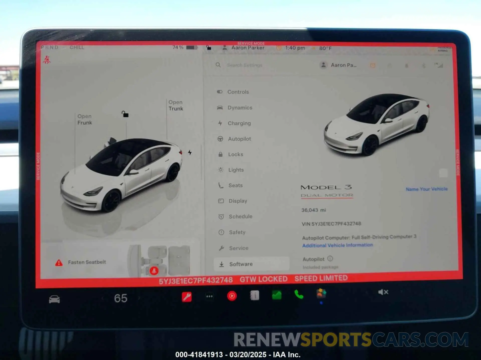 18 Photograph of a damaged car 5YJ3E1EC7PF432748 TESLA MODEL 3 2023