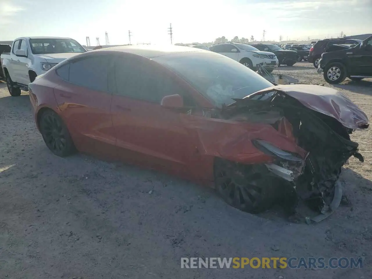 4 Photograph of a damaged car 5YJ3E1EC7PF486616 TESLA MODEL 3 2023