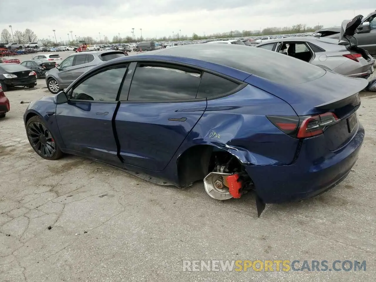 2 Photograph of a damaged car 5YJ3E1EC7PF488706 TESLA MODEL 3 2023