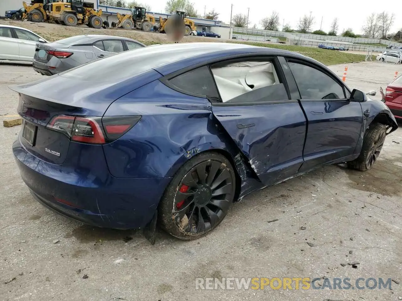 3 Photograph of a damaged car 5YJ3E1EC7PF488706 TESLA MODEL 3 2023