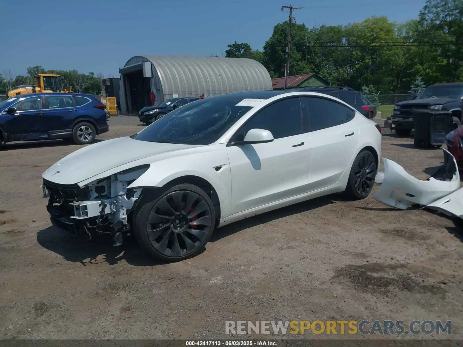2 Photograph of a damaged car 5YJ3E1EC7PF500160 TESLA MODEL 3 2023