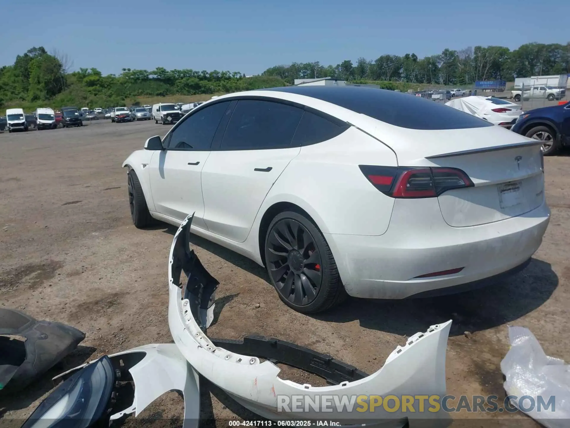 3 Photograph of a damaged car 5YJ3E1EC7PF500160 TESLA MODEL 3 2023
