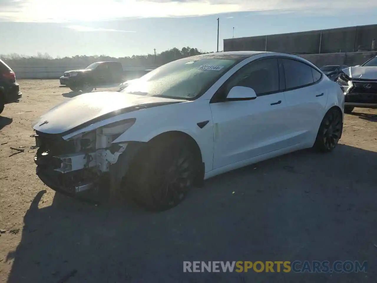 1 Photograph of a damaged car 5YJ3E1EC7PF601389 TESLA MODEL 3 2023