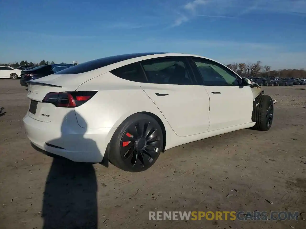 3 Photograph of a damaged car 5YJ3E1EC7PF601389 TESLA MODEL 3 2023