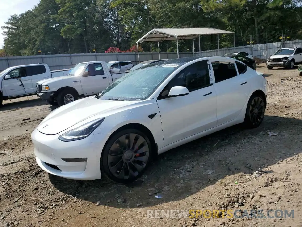 1 Photograph of a damaged car 5YJ3E1EC7PF604759 TESLA MODEL 3 2023