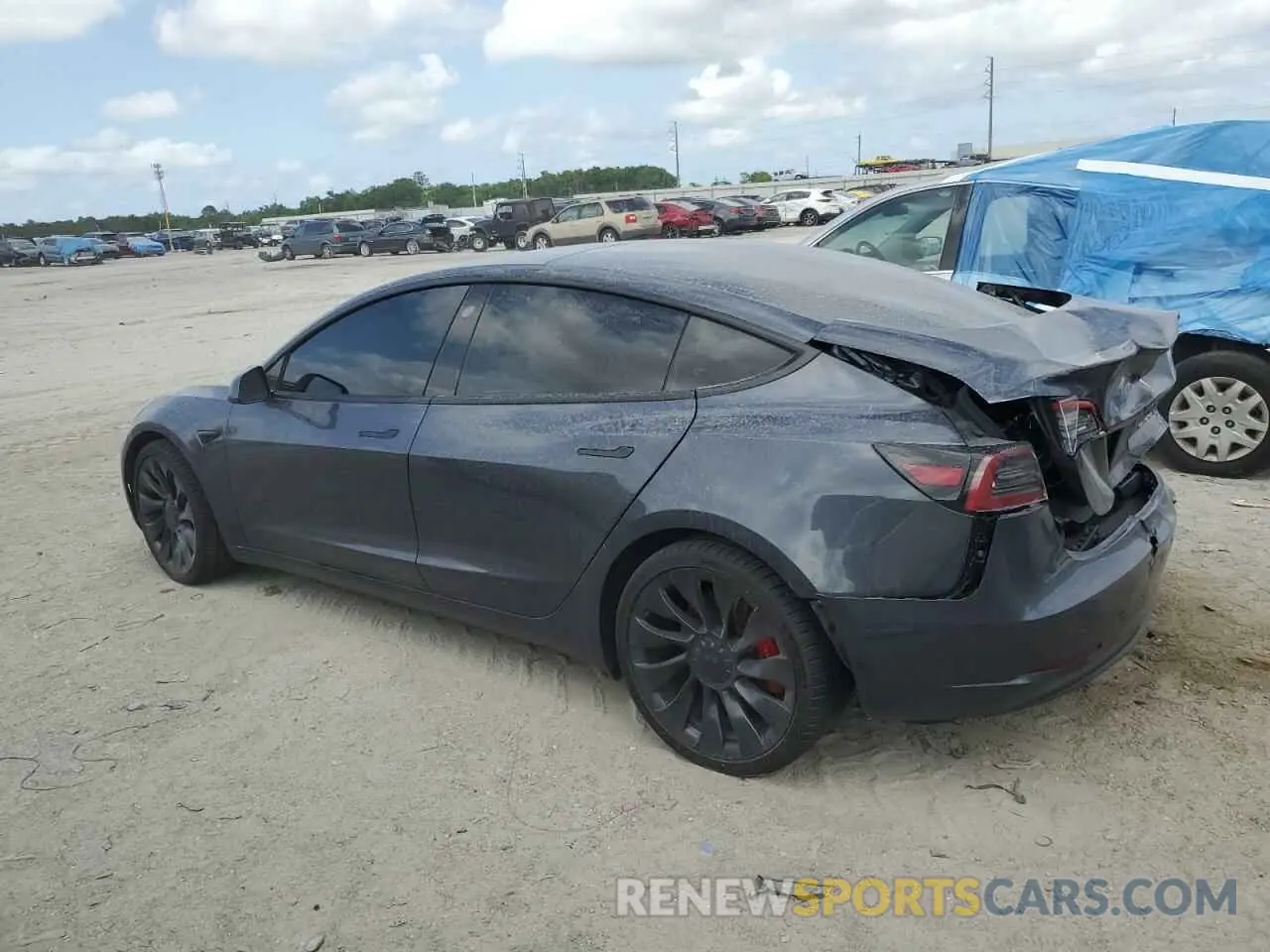2 Photograph of a damaged car 5YJ3E1EC8PF428952 TESLA MODEL 3 2023