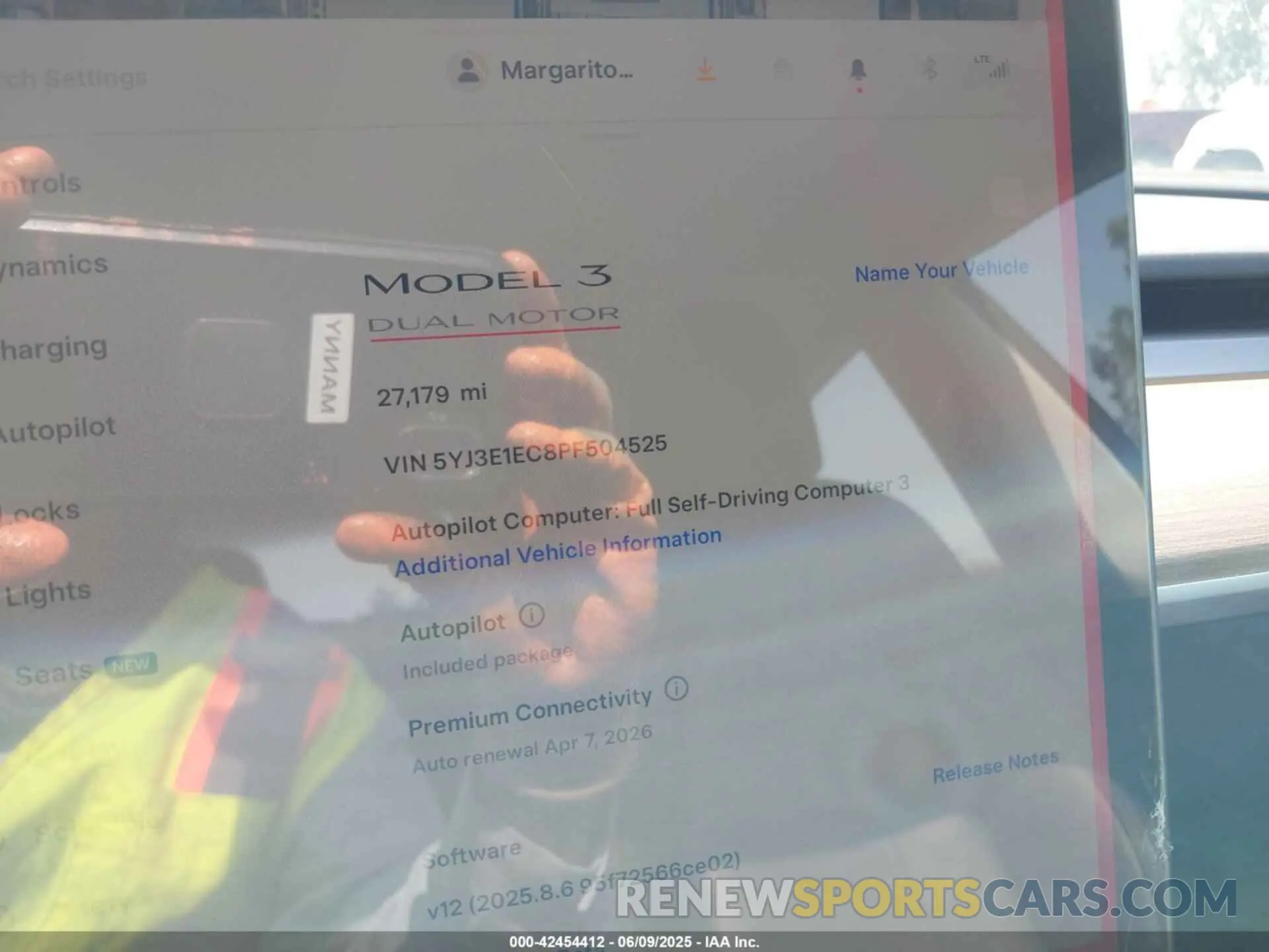 7 Photograph of a damaged car 5YJ3E1EC8PF504525 TESLA MODEL 3 2023