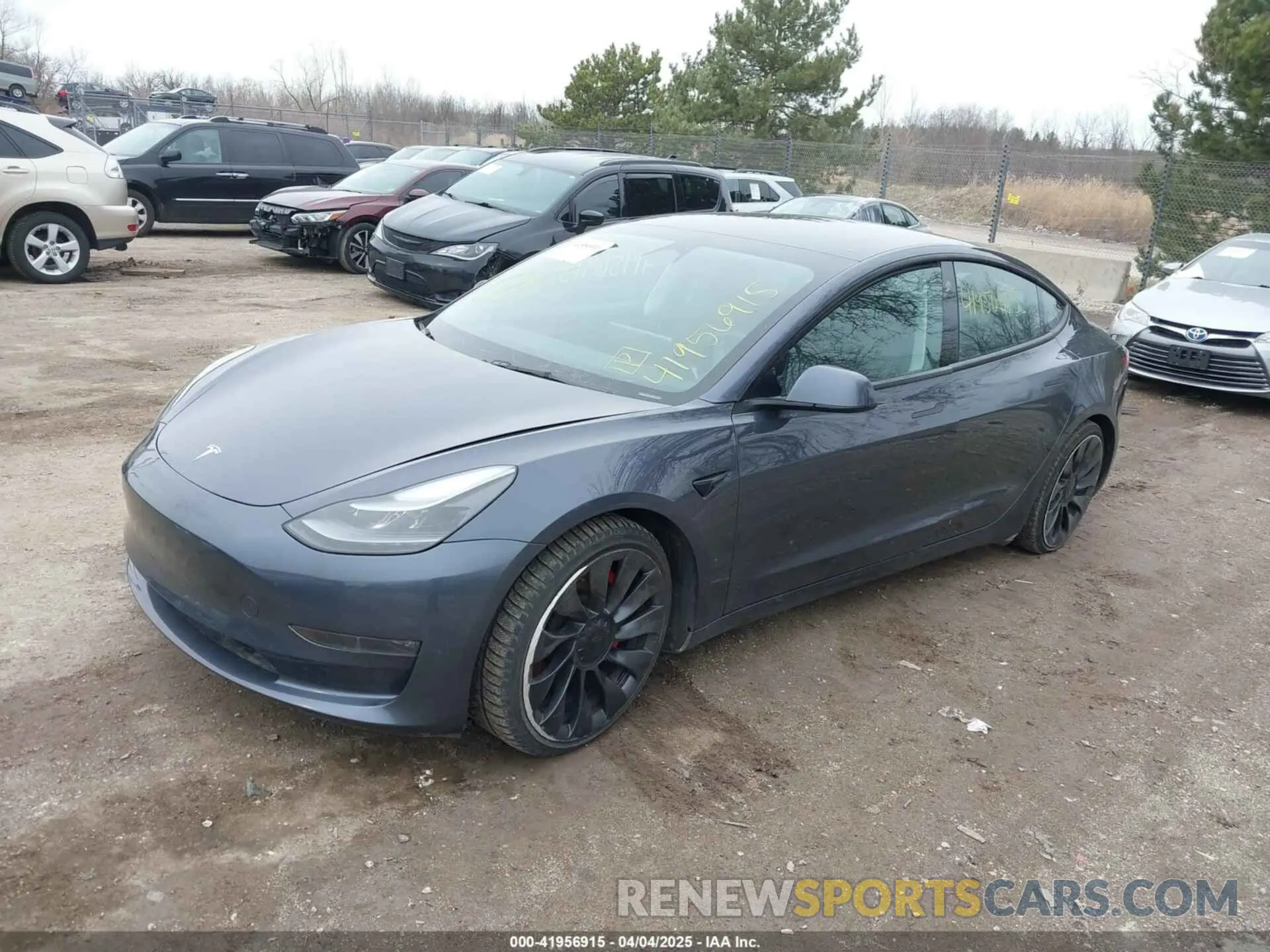 2 Photograph of a damaged car 5YJ3E1EC9PF407365 TESLA MODEL 3 2023