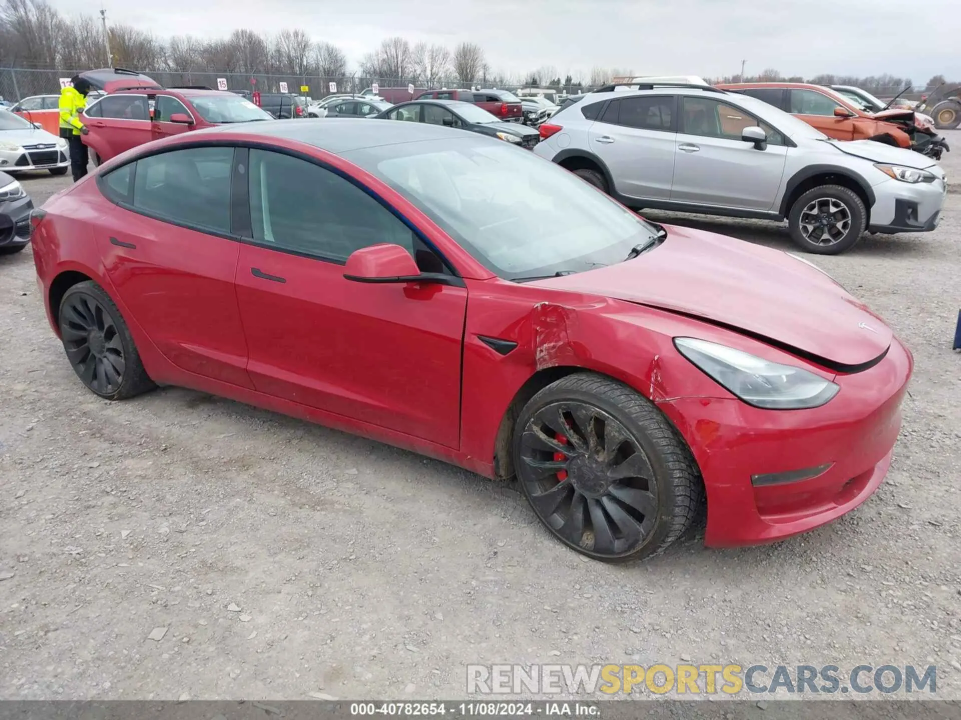 1 Photograph of a damaged car 5YJ3E1EC9PF408466 TESLA MODEL 3 2023