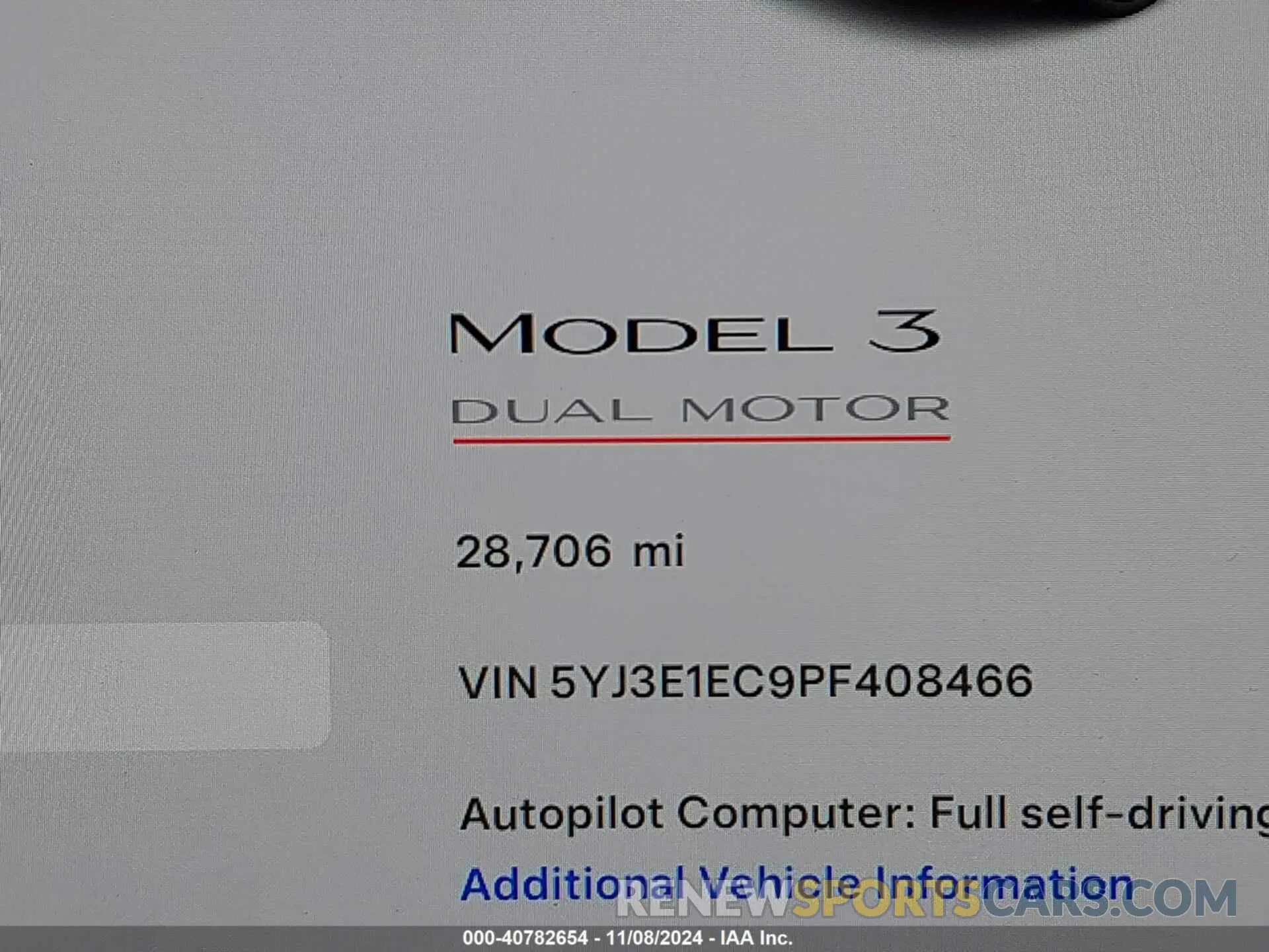 16 Photograph of a damaged car 5YJ3E1EC9PF408466 TESLA MODEL 3 2023