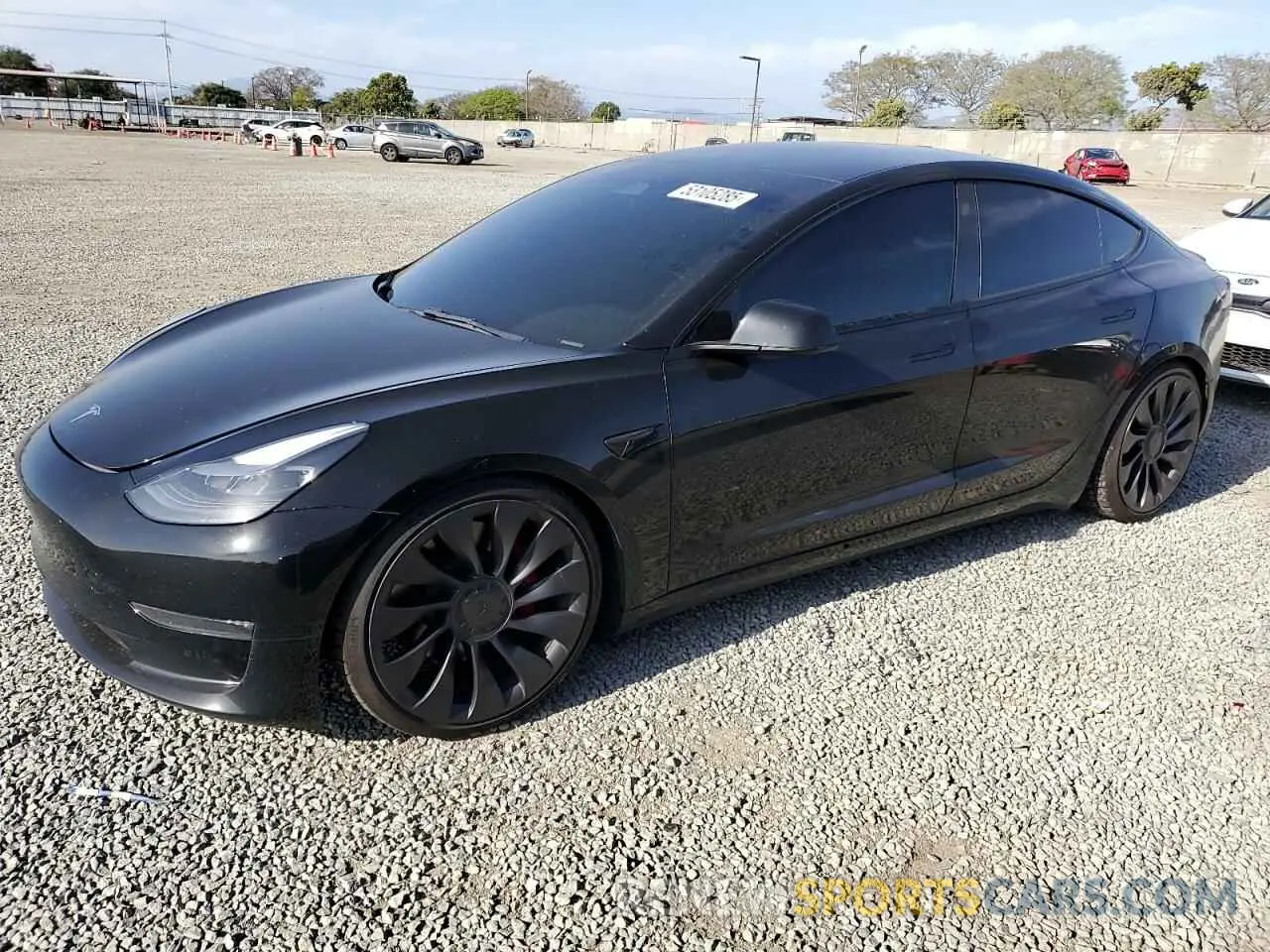 1 Photograph of a damaged car 5YJ3E1EC9PF414218 TESLA MODEL 3 2023
