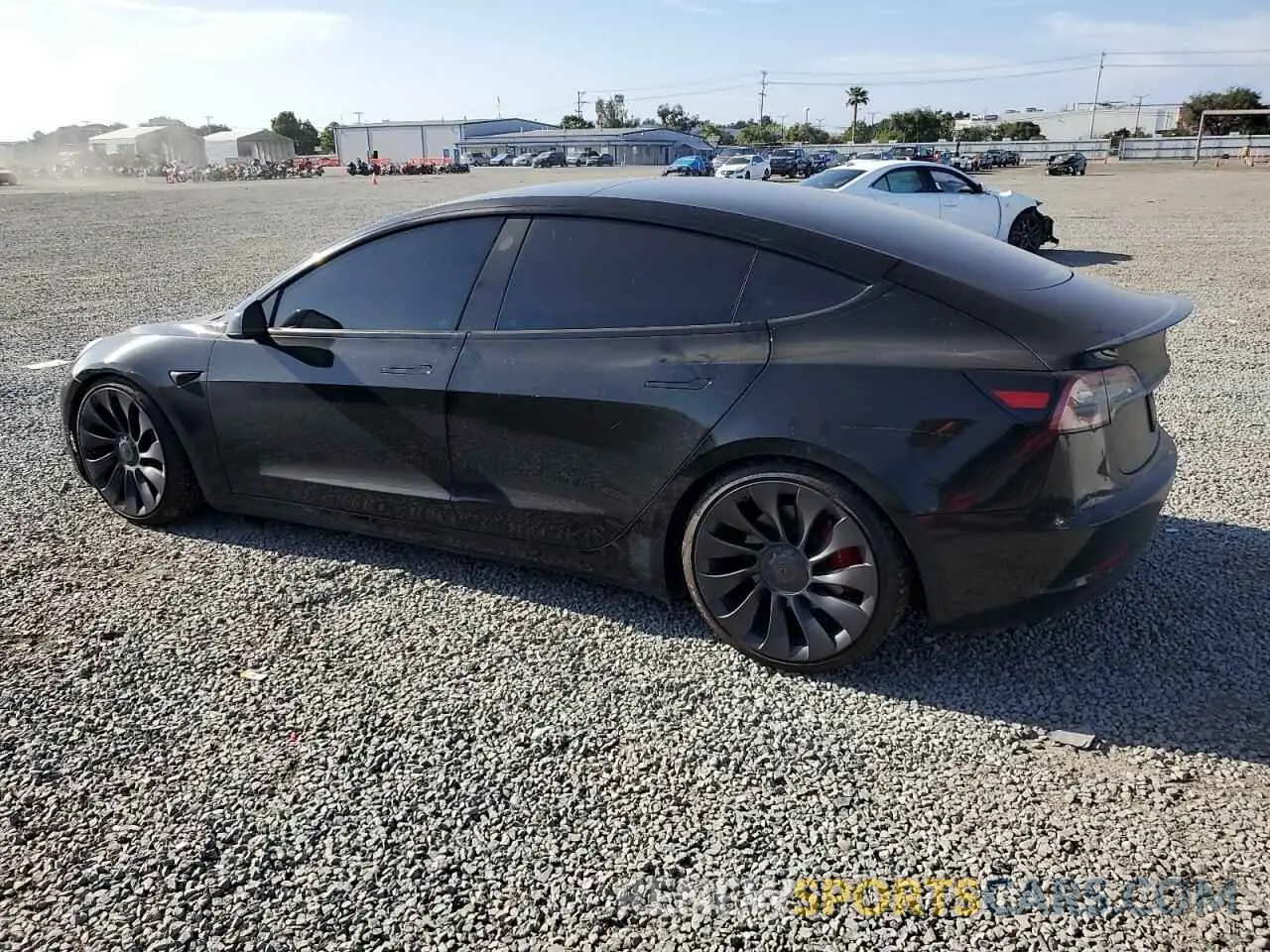 2 Photograph of a damaged car 5YJ3E1EC9PF414218 TESLA MODEL 3 2023