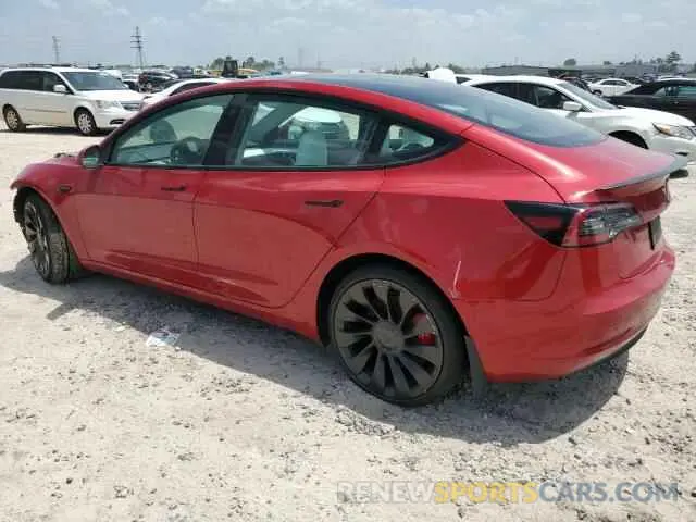 2 Photograph of a damaged car 5YJ3E1EC9PF508440 TESLA MODEL 3 2023