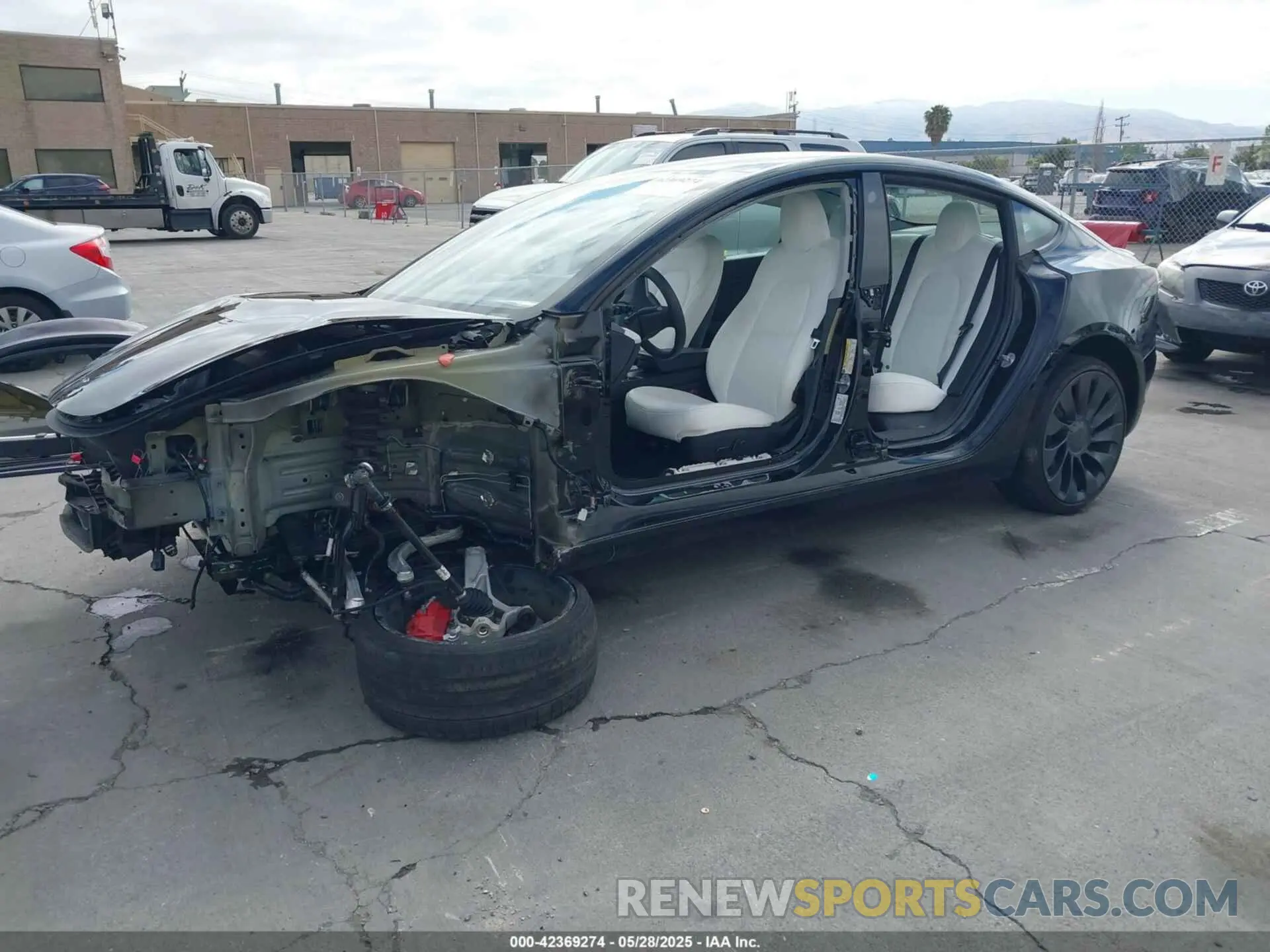 2 Photograph of a damaged car 5YJ3E1EC9PF508955 TESLA MODEL 3 2023