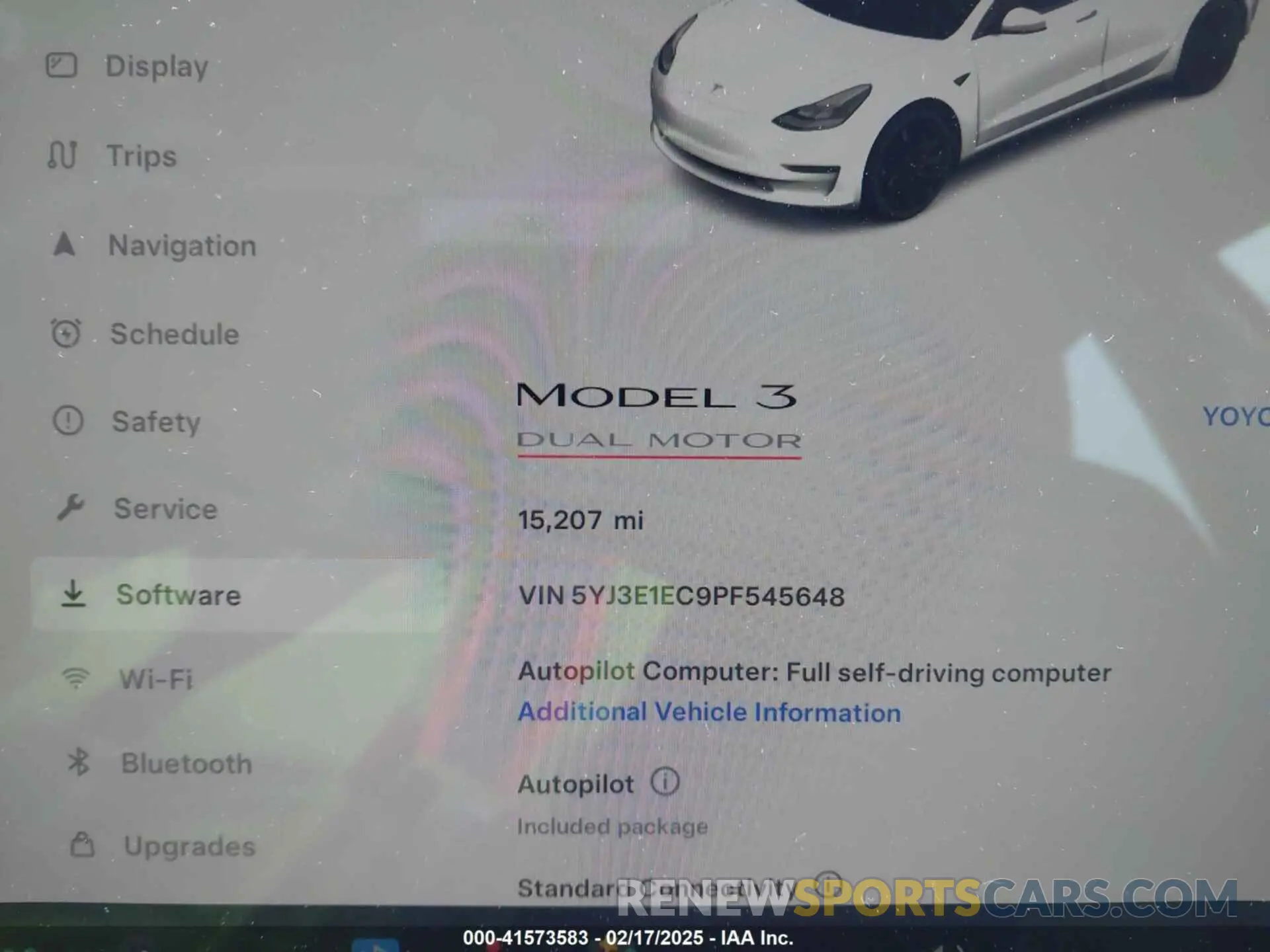 7 Photograph of a damaged car 5YJ3E1EC9PF545648 TESLA MODEL 3 2023