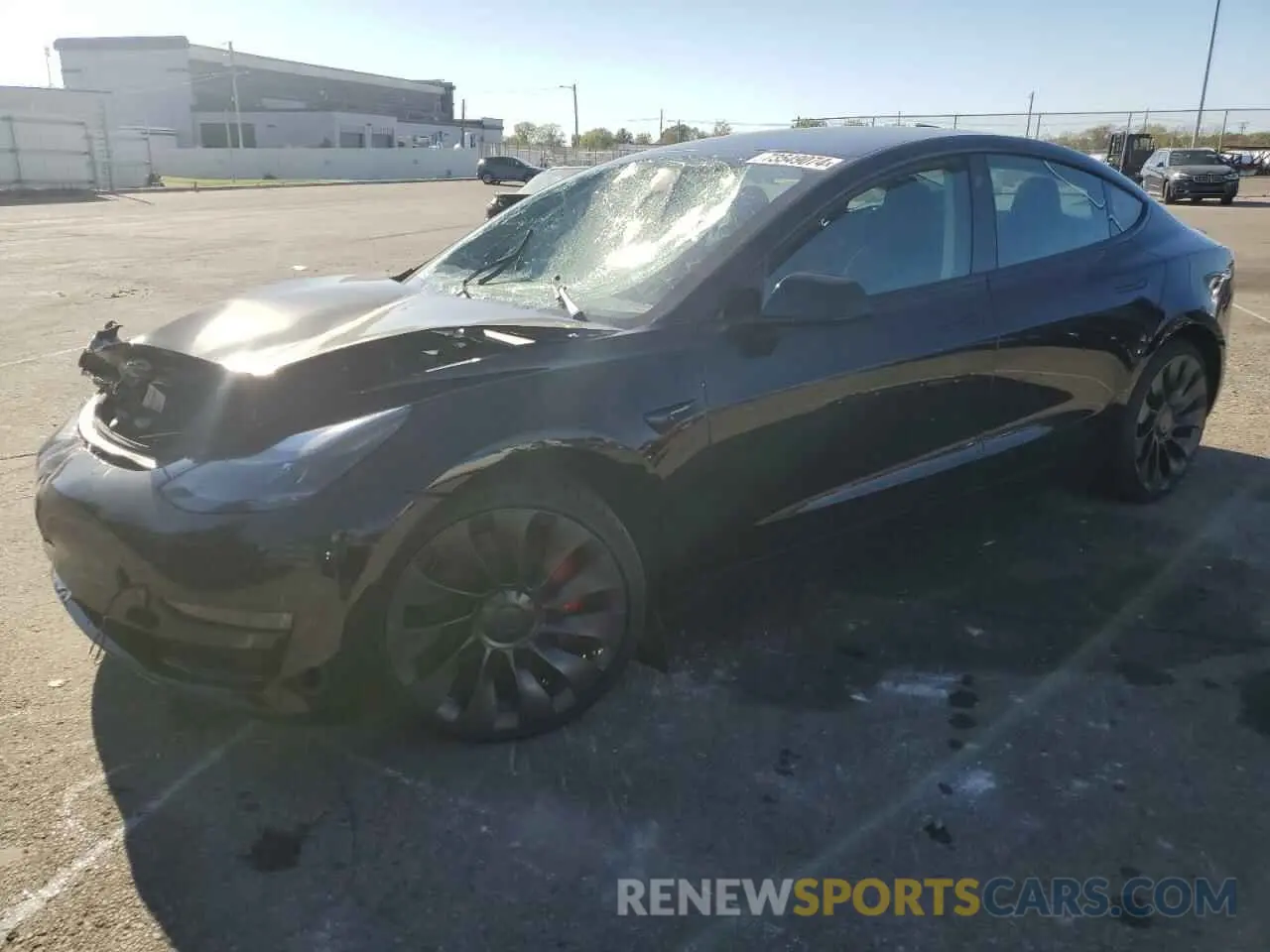 1 Photograph of a damaged car 5YJ3E1EC9PF627878 TESLA MODEL 3 2023