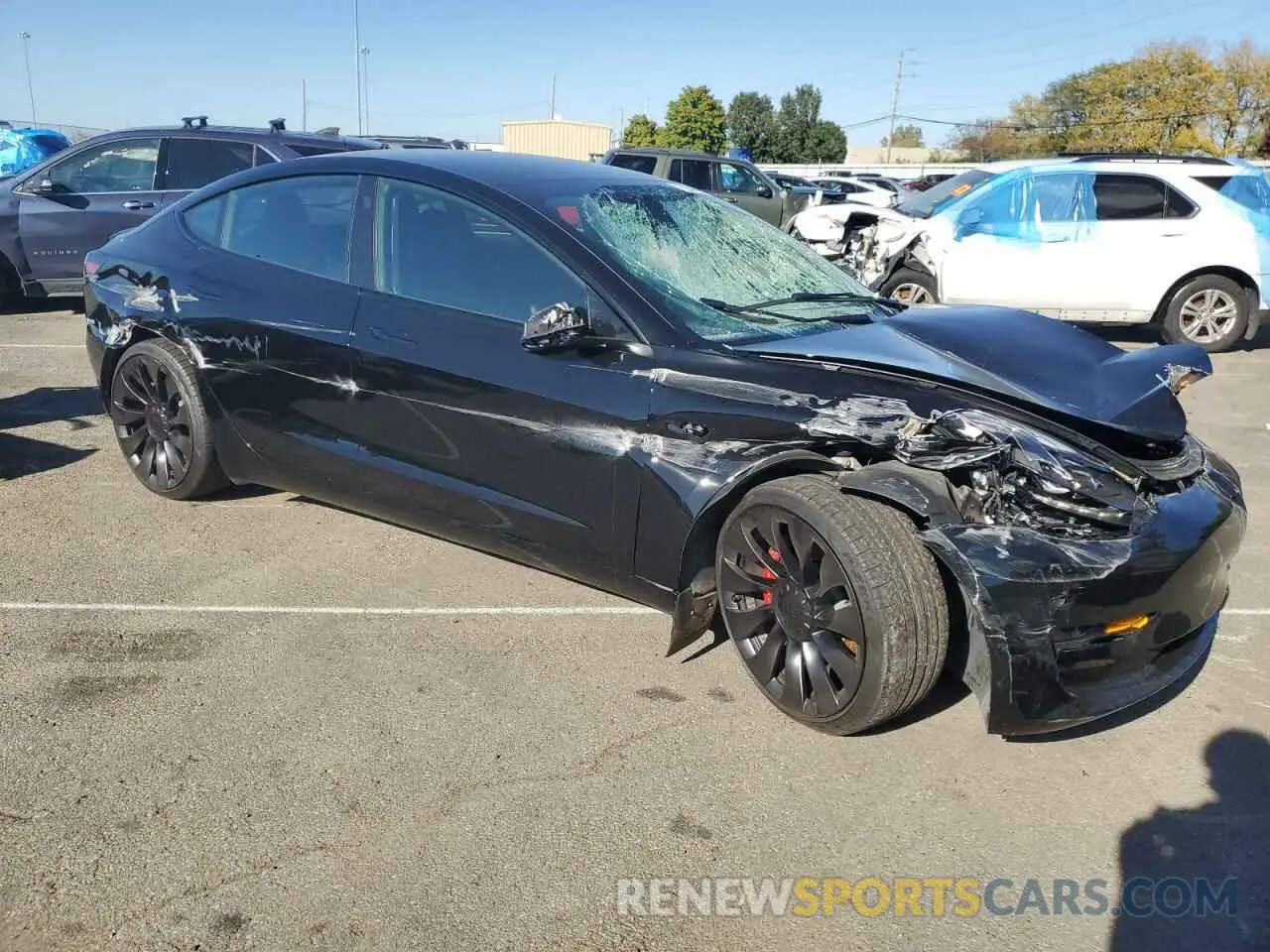 4 Photograph of a damaged car 5YJ3E1EC9PF627878 TESLA MODEL 3 2023