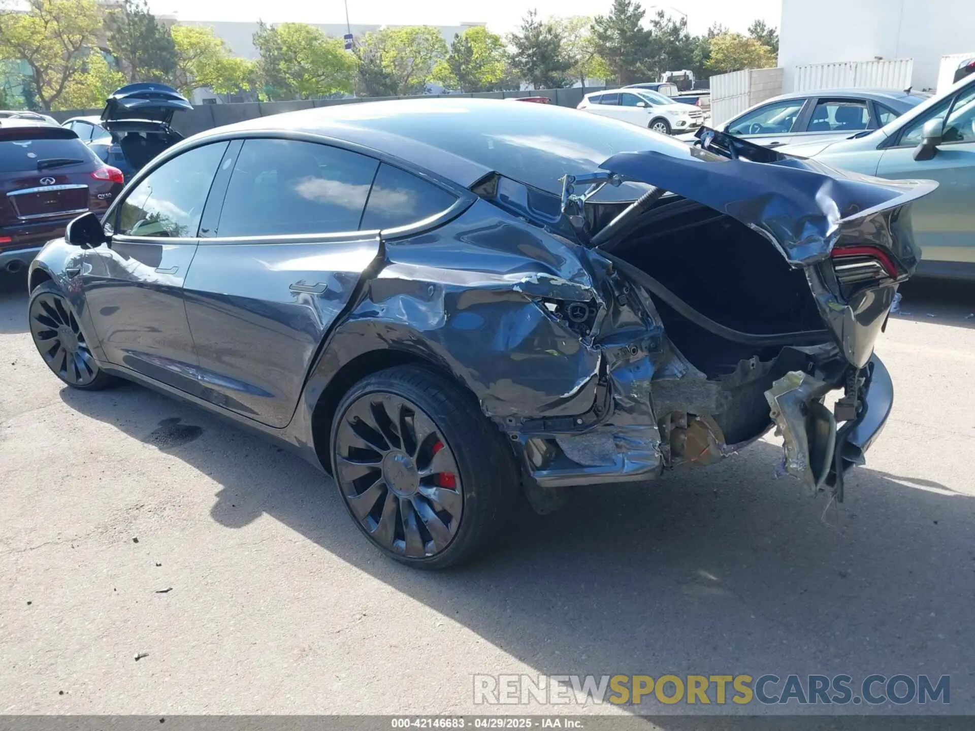 3 Photograph of a damaged car 5YJ3E1ECXPF410212 TESLA MODEL 3 2023