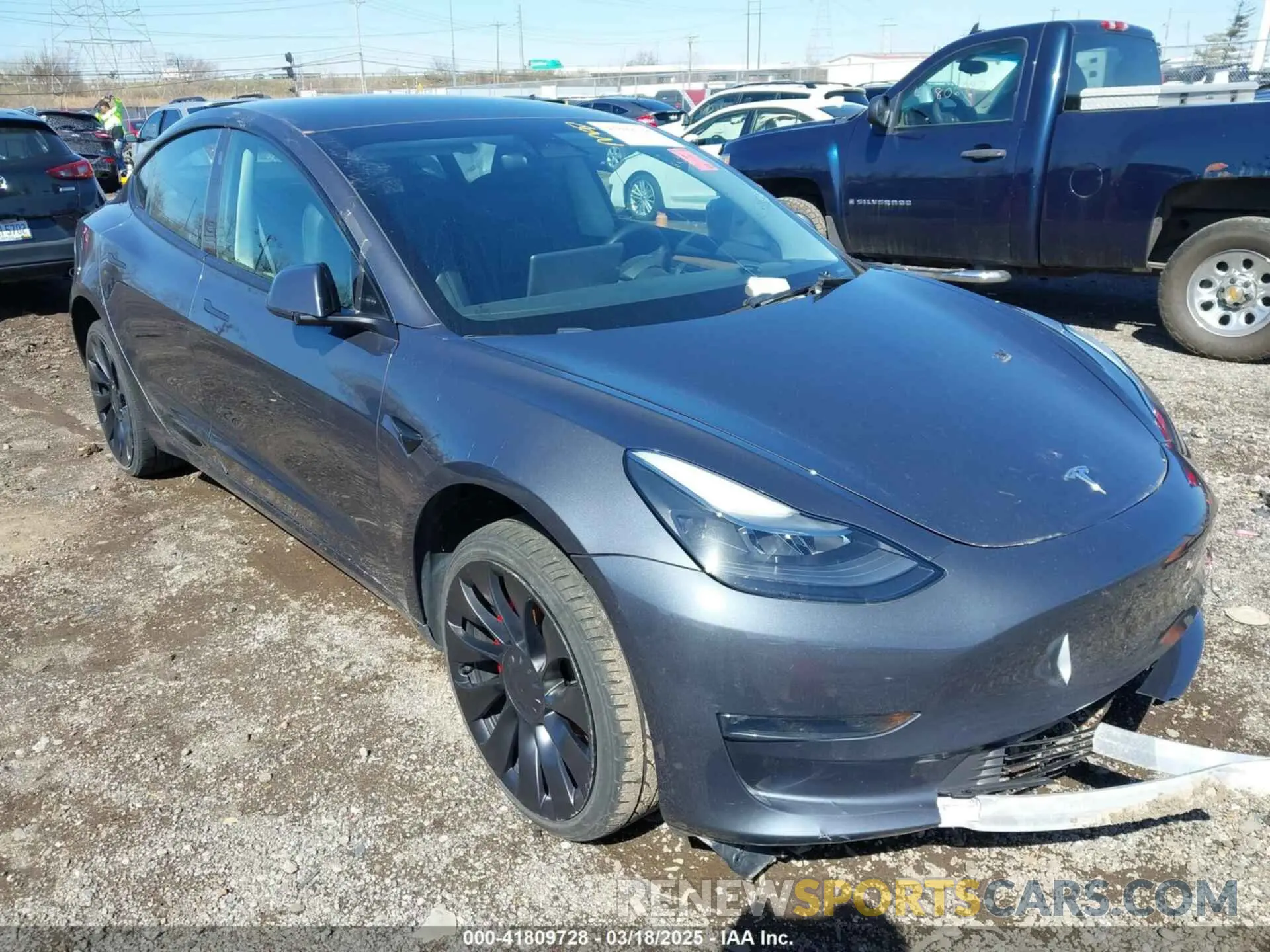 1 Photograph of a damaged car 5YJ3E1ECXPF462519 TESLA MODEL 3 2023
