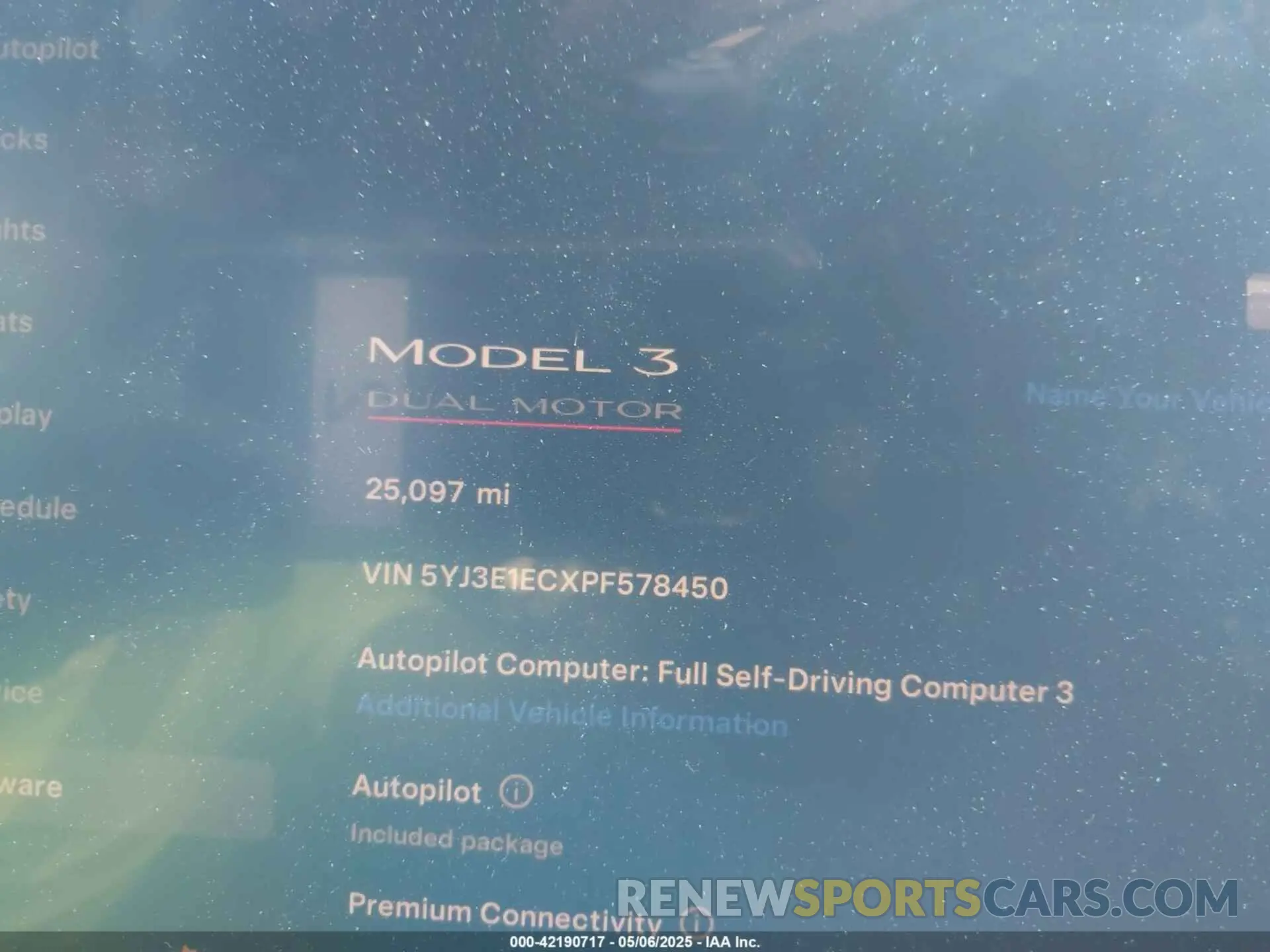 7 Photograph of a damaged car 5YJ3E1ECXPF578450 TESLA MODEL 3 2023