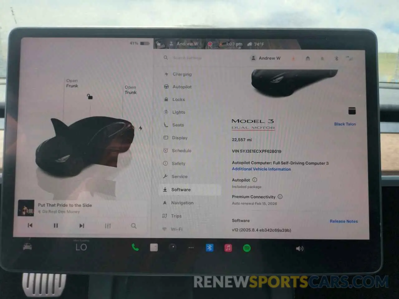 9 Photograph of a damaged car 5YJ3E1ECXPF628019 TESLA MODEL 3 2023