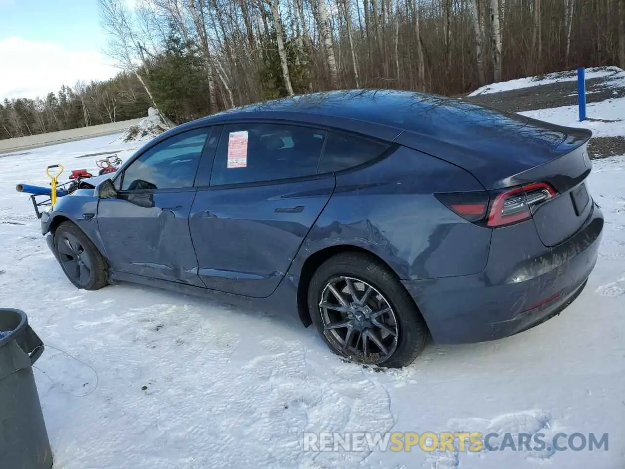 2 Photograph of a damaged car LRW3E1FA0PC899887 TESLA MODEL 3 2023
