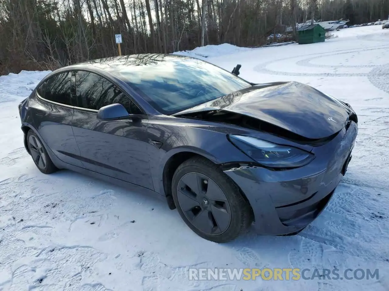 4 Photograph of a damaged car LRW3E1FA0PC899887 TESLA MODEL 3 2023