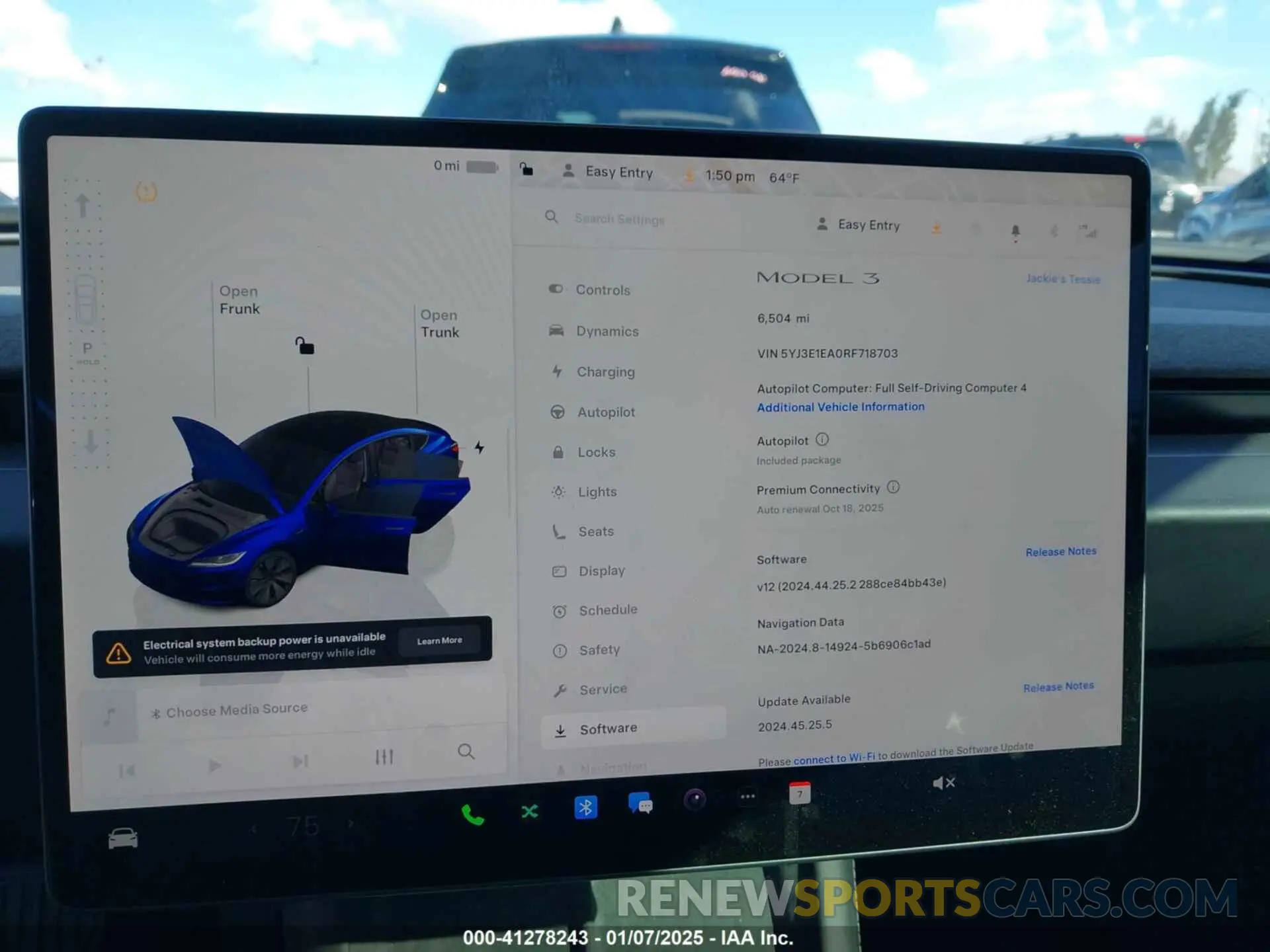 18 Photograph of a damaged car 5YJ3E1EA0RF718703 TESLA MODEL 3 2024