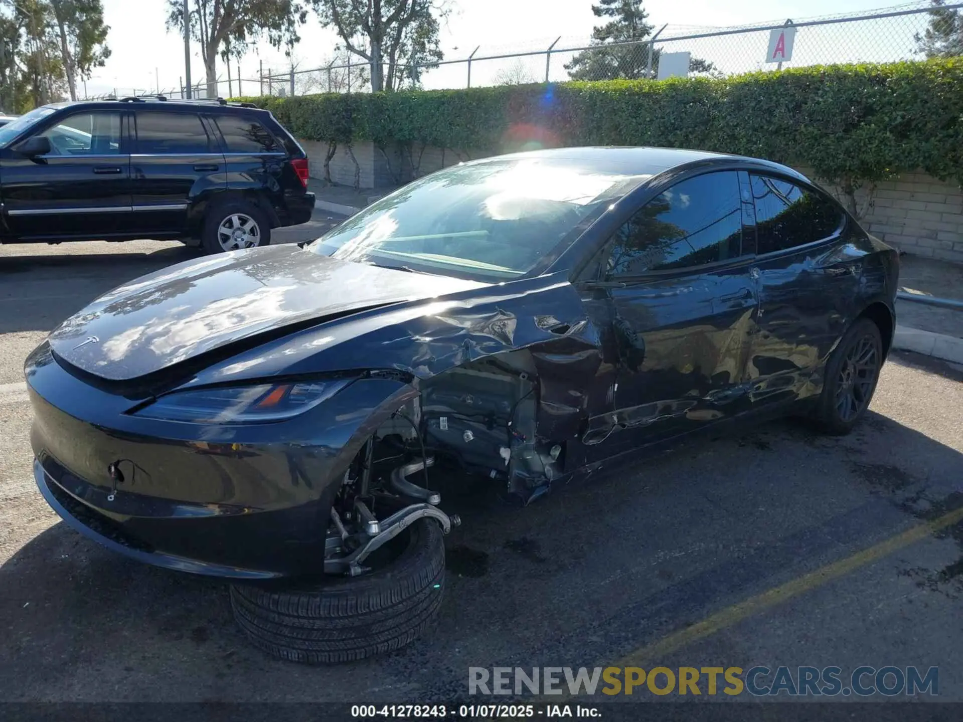 2 Photograph of a damaged car 5YJ3E1EA0RF718703 TESLA MODEL 3 2024