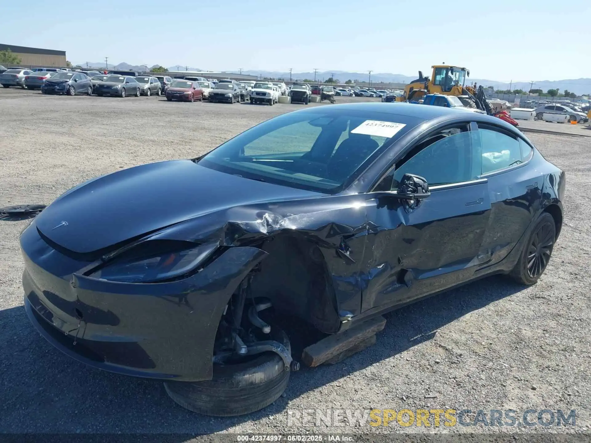 2 Photograph of a damaged car 5YJ3E1EA0RF721469 TESLA MODEL 3 2024