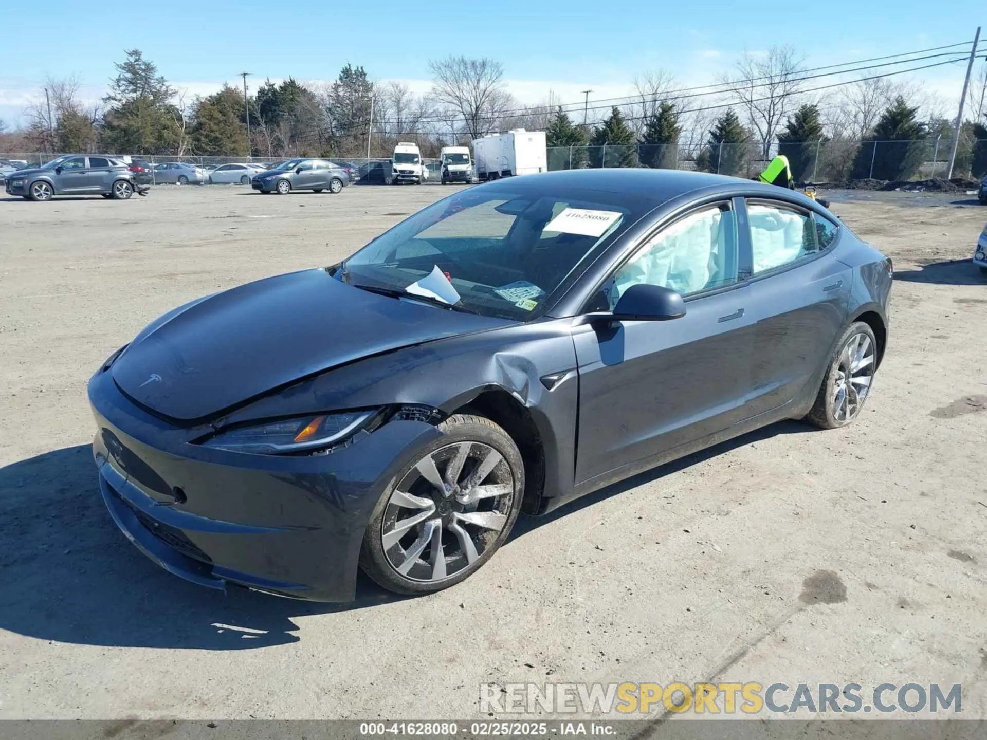 2 Photograph of a damaged car 5YJ3E1EA0RF721956 TESLA MODEL 3 2024