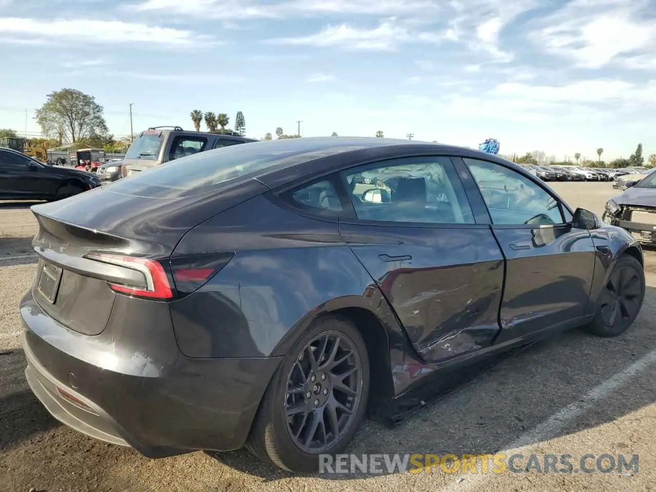 3 Photograph of a damaged car 5YJ3E1EA0RF724579 TESLA MODEL 3 2024