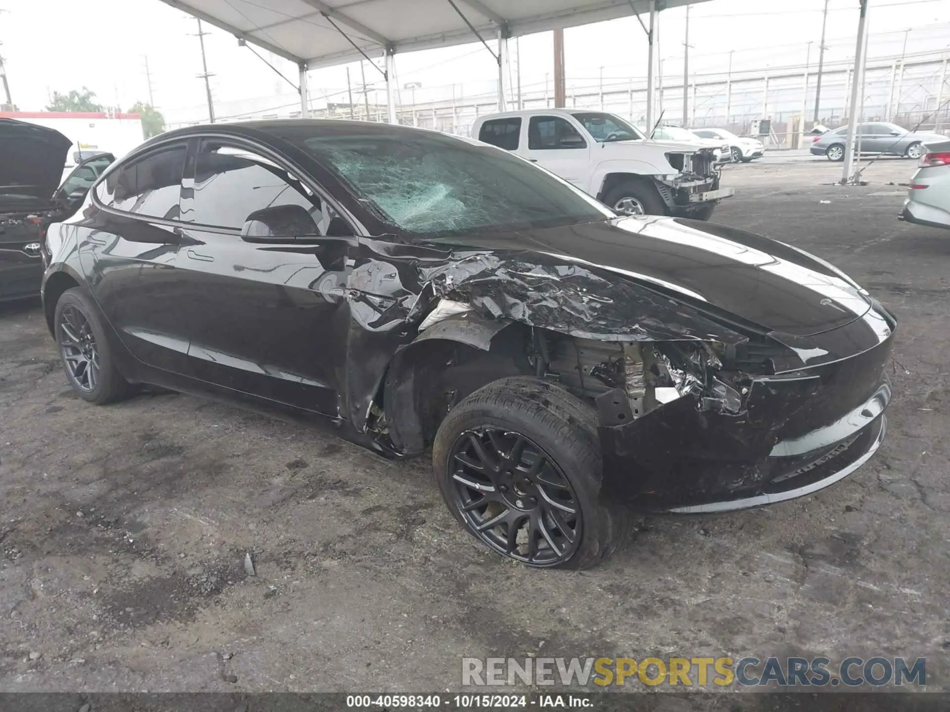 1 Photograph of a damaged car 5YJ3E1EA0RF727661 TESLA MODEL 3 2024