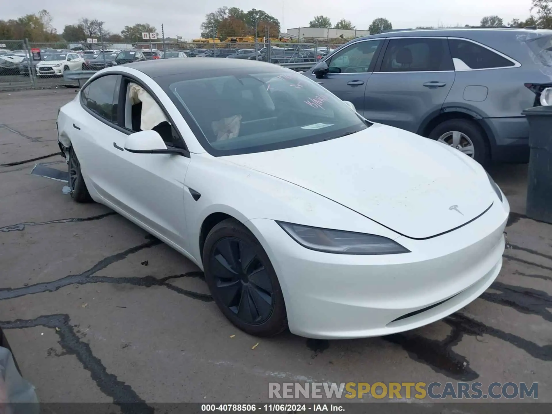 1 Photograph of a damaged car 5YJ3E1EA0RF733539 TESLA MODEL 3 2024