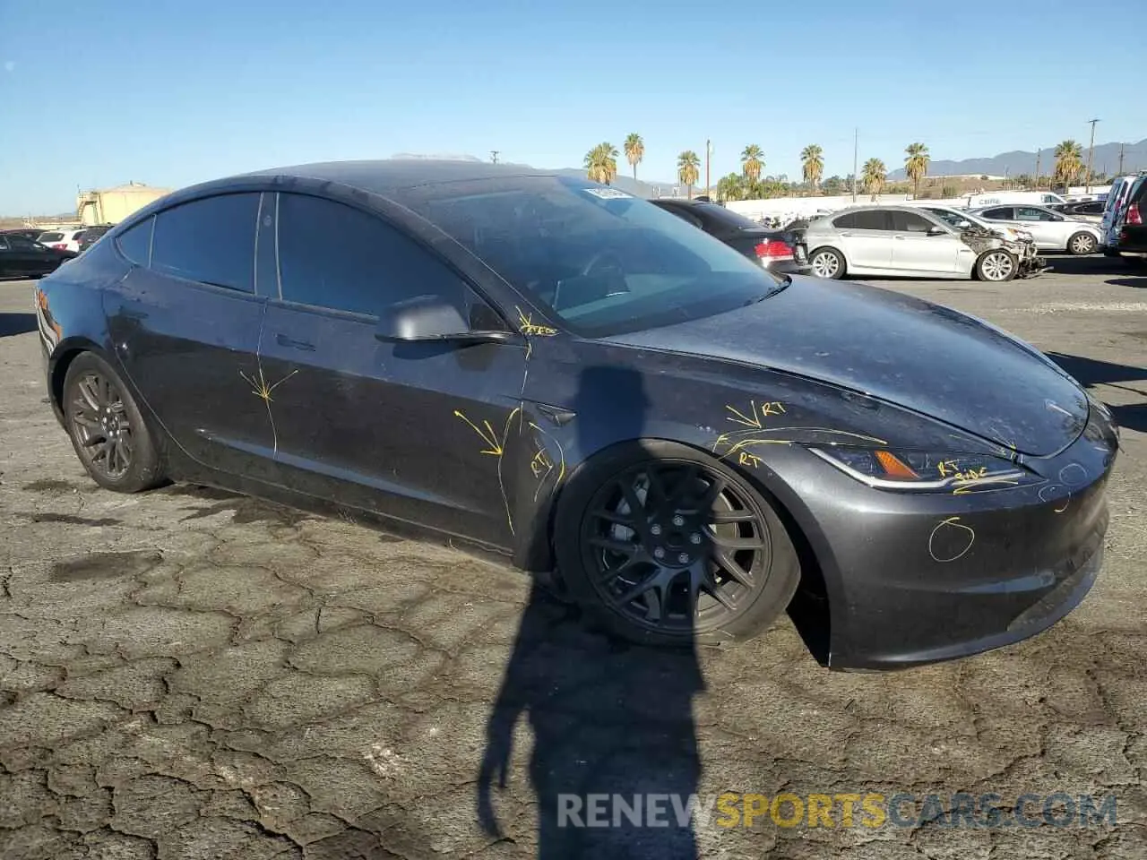 4 Photograph of a damaged car 5YJ3E1EA0RF736893 TESLA MODEL 3 2024