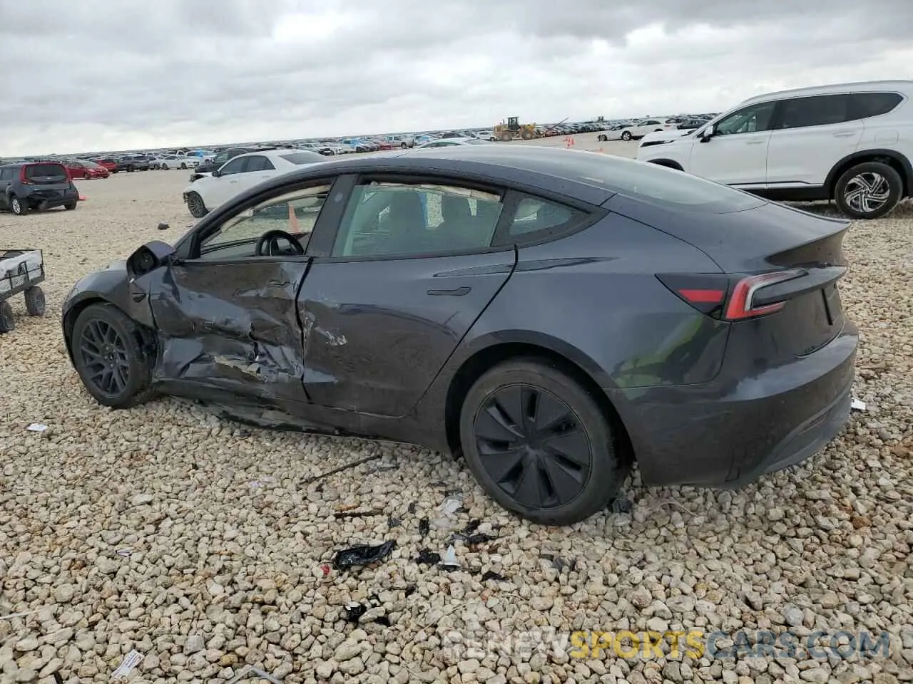 2 Photograph of a damaged car 5YJ3E1EA0RF739034 TESLA MODEL 3 2024