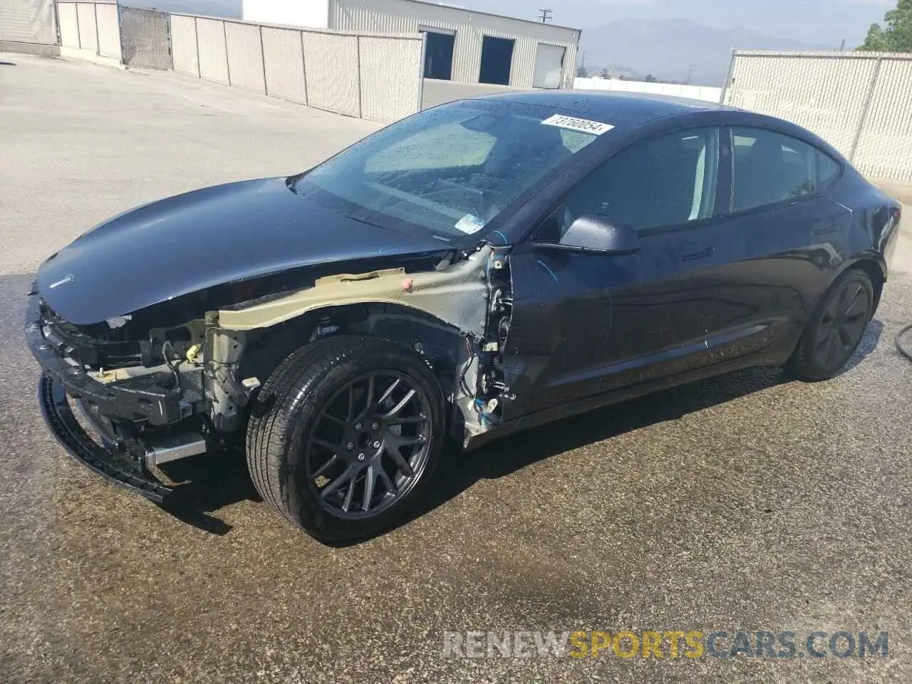 1 Photograph of a damaged car 5YJ3E1EA0RF740961 TESLA MODEL 3 2024