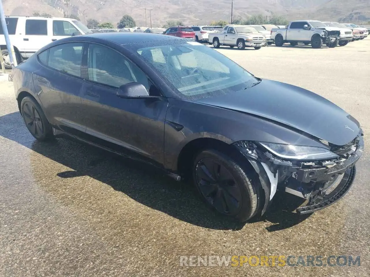 4 Photograph of a damaged car 5YJ3E1EA0RF740961 TESLA MODEL 3 2024