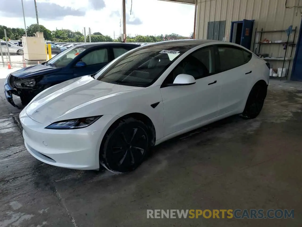 1 Photograph of a damaged car 5YJ3E1EA0RF743987 TESLA MODEL 3 2024
