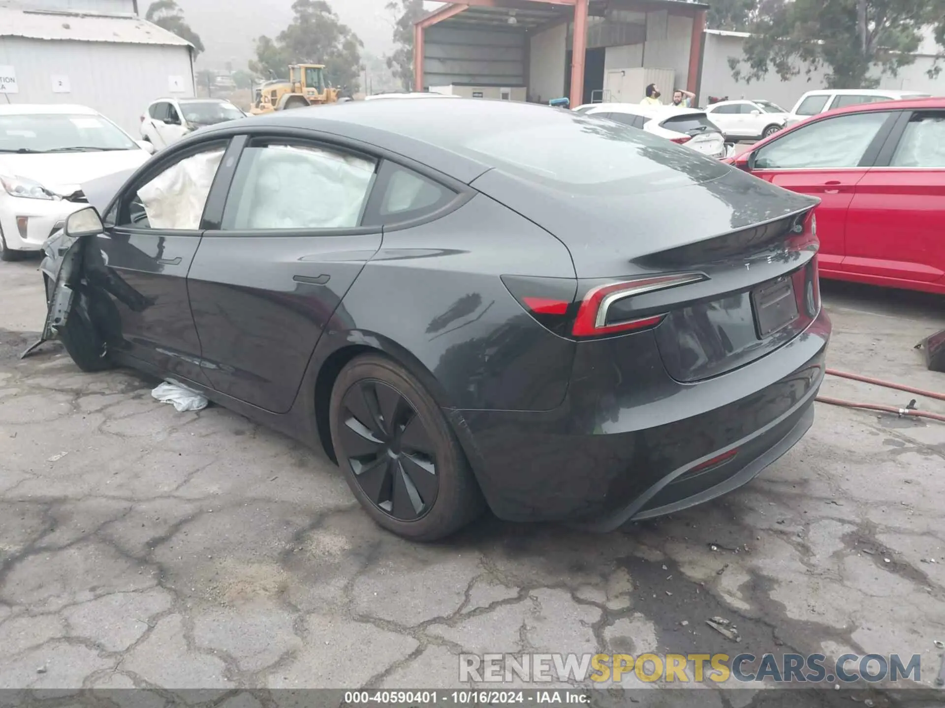 3 Photograph of a damaged car 5YJ3E1EA0RF744072 TESLA MODEL 3 2024