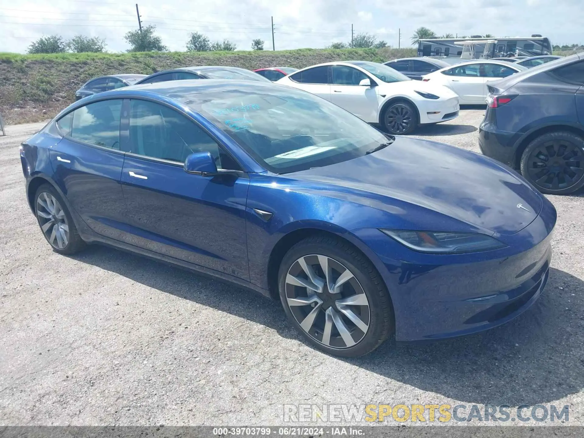 1 Photograph of a damaged car 5YJ3E1EA0RF749448 TESLA MODEL 3 2024
