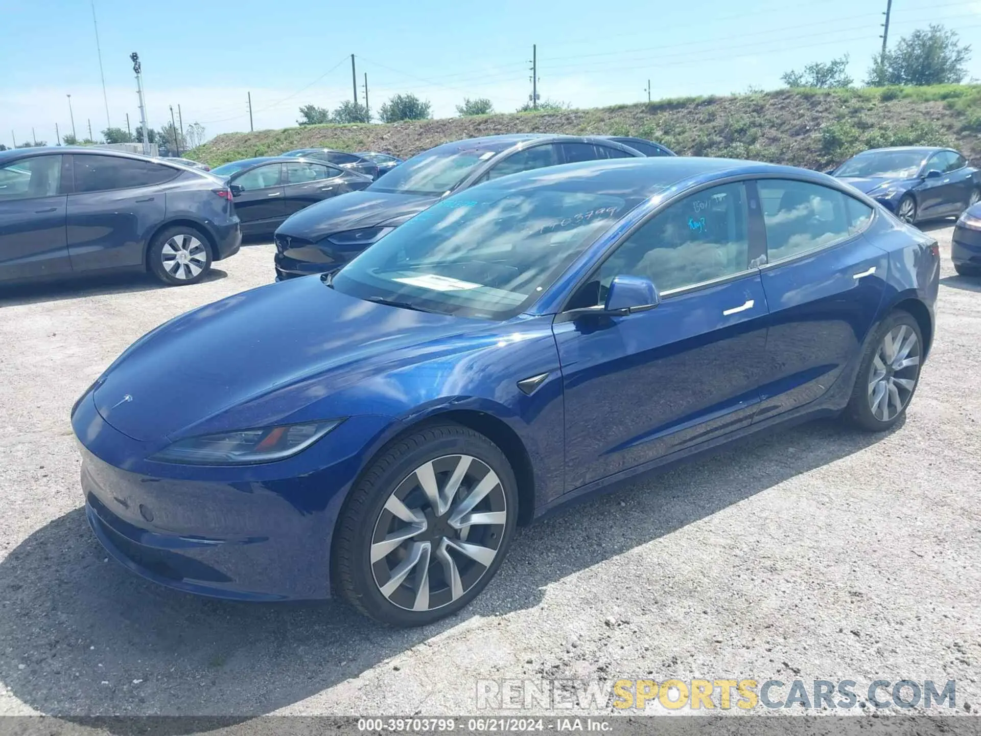 2 Photograph of a damaged car 5YJ3E1EA0RF749448 TESLA MODEL 3 2024