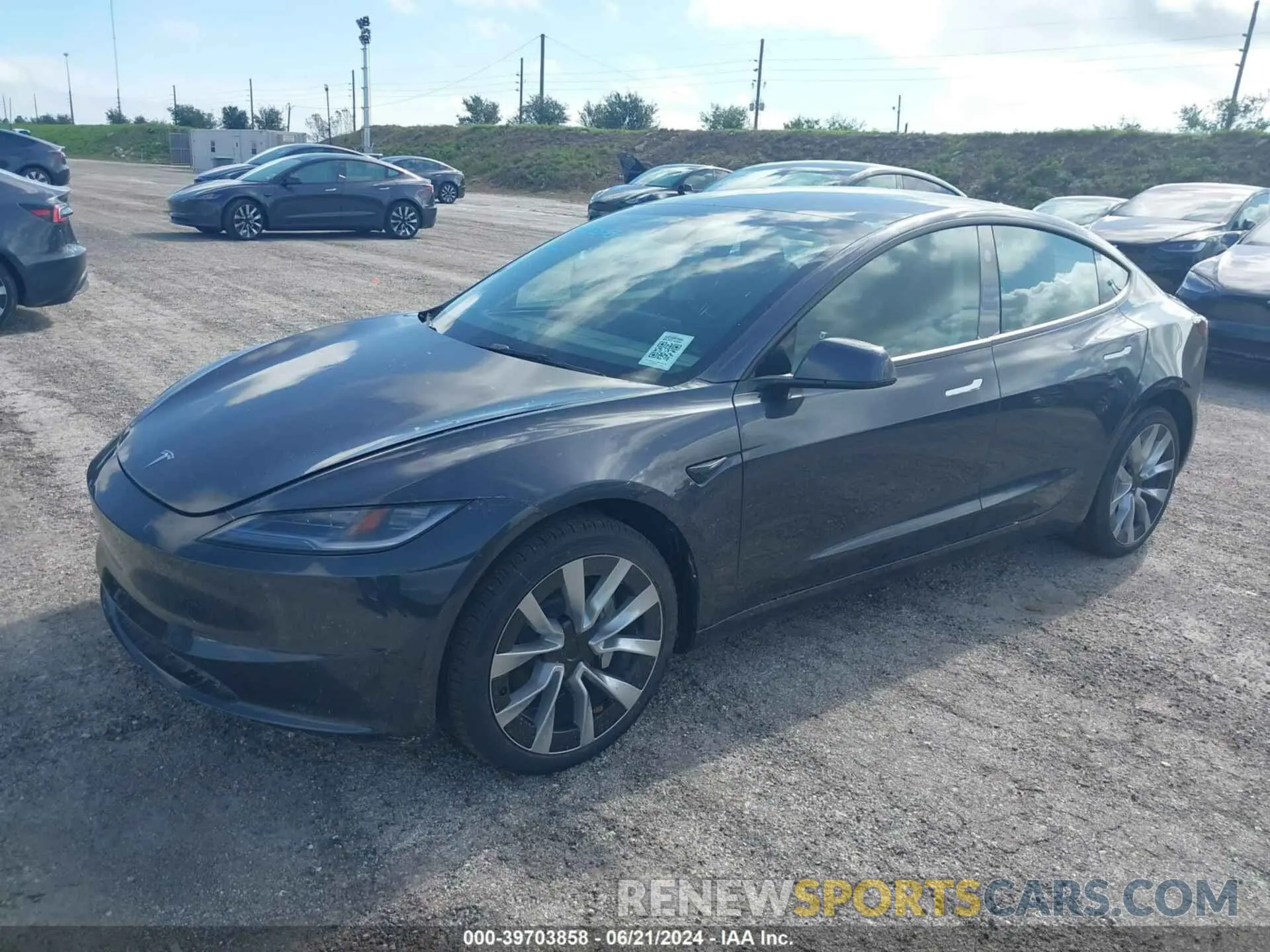 2 Photograph of a damaged car 5YJ3E1EA0RF750616 TESLA MODEL 3 2024