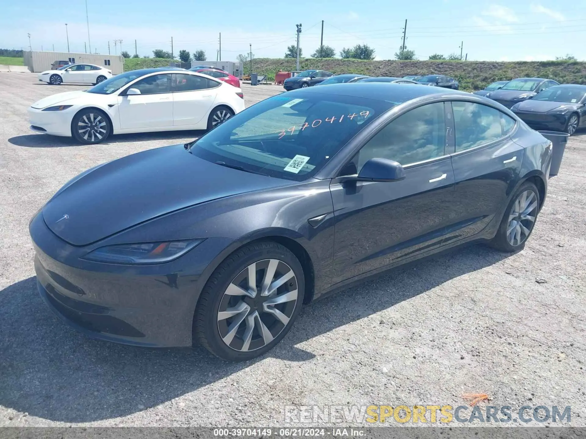 2 Photograph of a damaged car 5YJ3E1EA0RF750647 TESLA MODEL 3 2024