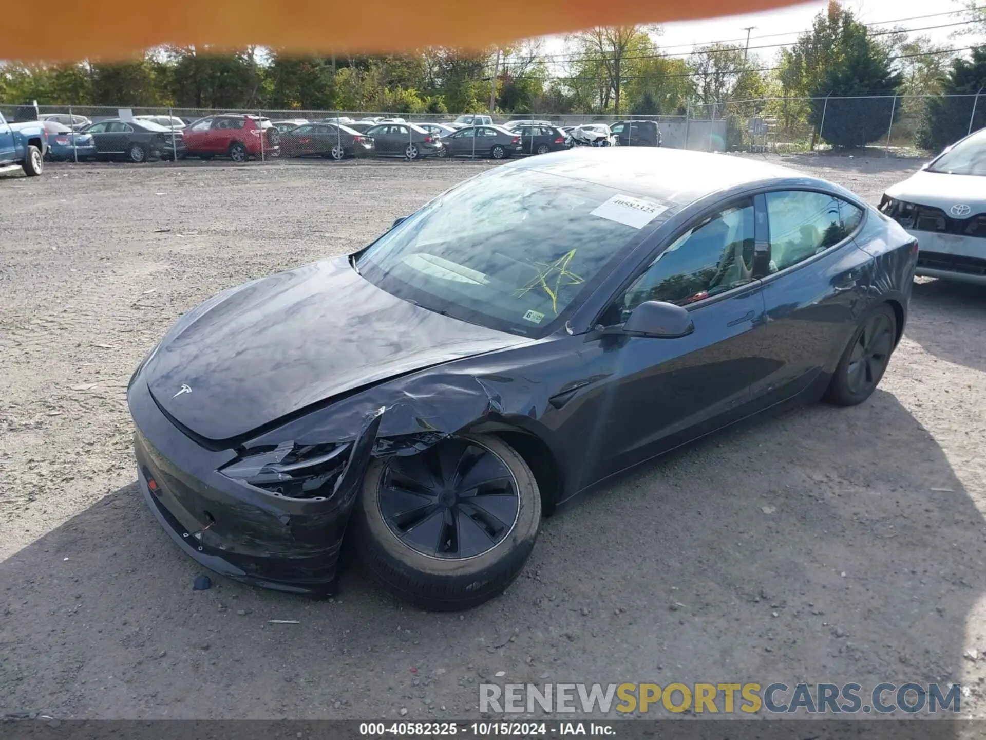 2 Photograph of a damaged car 5YJ3E1EA0RF767352 TESLA MODEL 3 2024